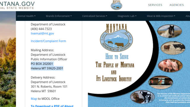 Montana Department of Livestock